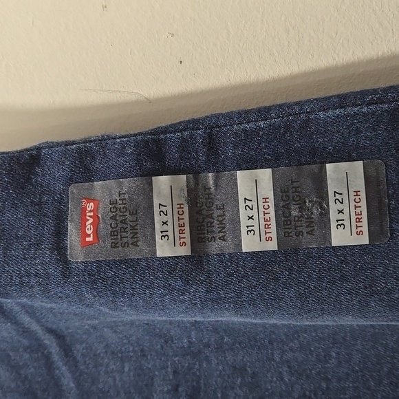 NEW Levis Ribcage Straight Ankle Jeans 31W 27L - Picture 4 of 6
